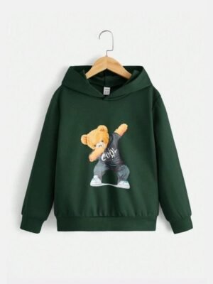 KEESOR Boys Green Cotton Sweatshirts