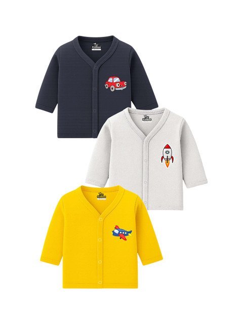 KidBee Kids Pack of 3 Printed Jhablas