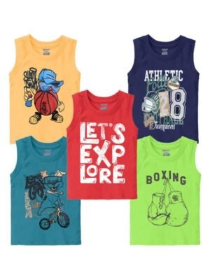 Kiddeo Boys 5 Printed Pockets T-shirt