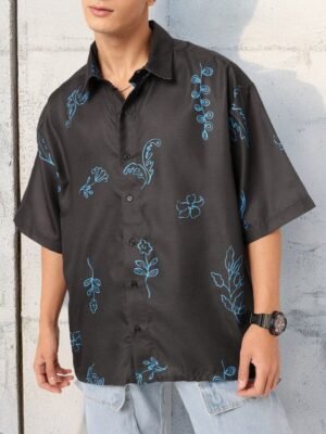 Kook N Keech Floral Printed Oversized Shirt