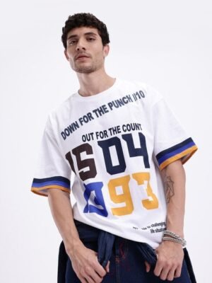 Kook N Keech Printed Oversized Pure Cotton T-shirt