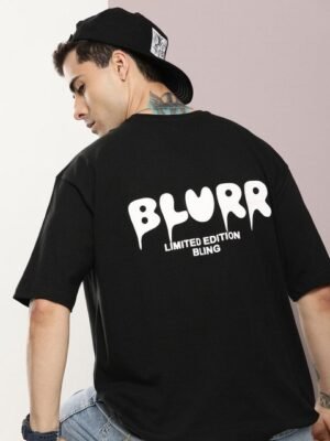 Kook N Keech Pure Cotton Typography Printed Drop-Shoulder Sleeves Oversized T-shirt