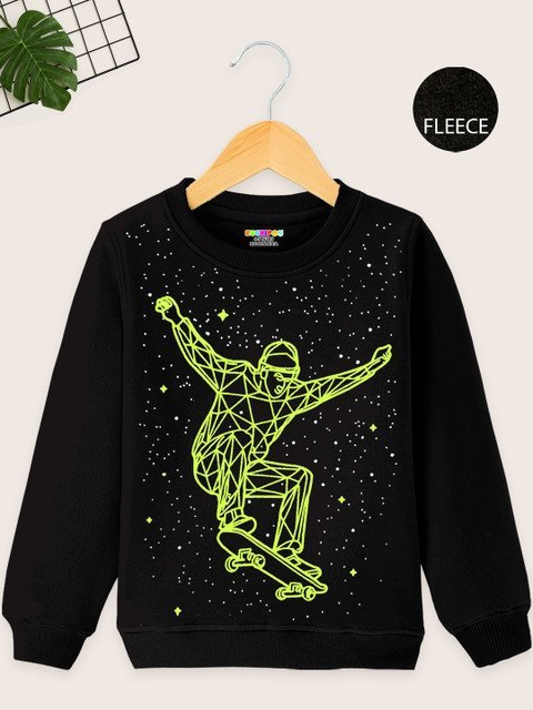 KUCHIPOO Boys Regular Fit Printed Sweatshirt