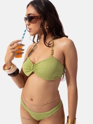 Lemonlords Textured Bandeau Bikini Top