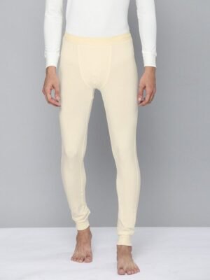 Levis Men Cream Solid Premium Regular Fit Thermal Bottoms