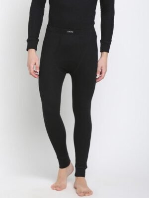 Levi's Men's Regular Fit Full Length Thermal Bottom Wear (Black)