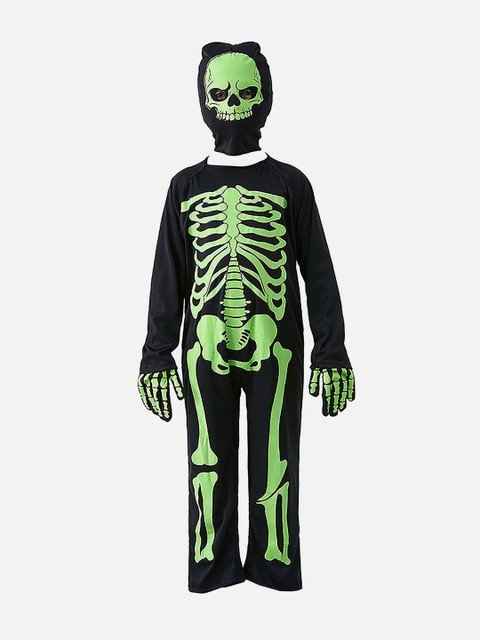 Little Surprise Box LLP Luminious Skeleton Kids Halloween Costume Dress Up