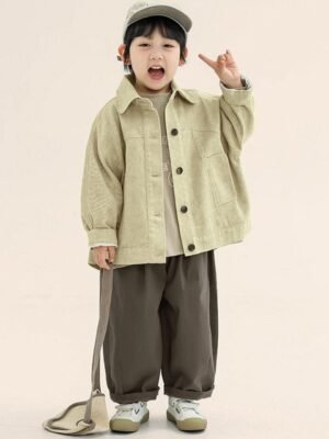 LULU & SKY Boys without Crop Tailored Jacket with Embroidered