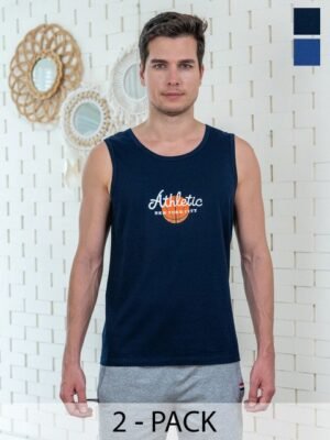 Lux Cozi Pack Of 2 Printed Combed Cotton Lounge T-Shirts