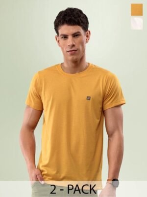 LUX NITRO Pack Of 2 Round Neck Cotton Lounge T-shirts