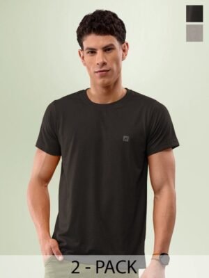 LUX NITRO Pack Of 2 Round Neck Lounge T-shirts