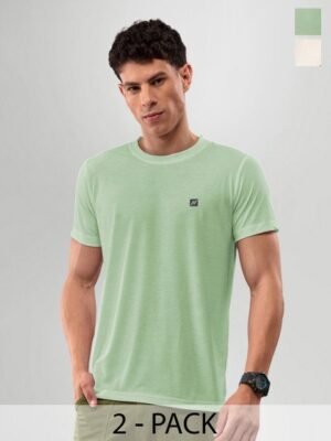 LUX NITRO Pack Of 2 Round Neck Lounge T-shirts