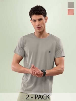 LUX NITRO Pack Of 2 Round Neck Lounge T-shirts
