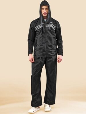 LUX VENUS Men Hooded Reversible Rain Suit