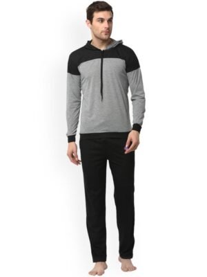 MACK JONNEY Men Hooded T-shirt with Pyjama Night Suits