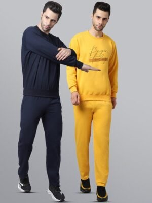 MACK JONNEY Men Pack of 2 Printed Fleece Tracksuits