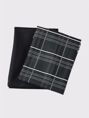 Maharaja Men Checked Cotton Shirt and Trousers Clothing Fabric
