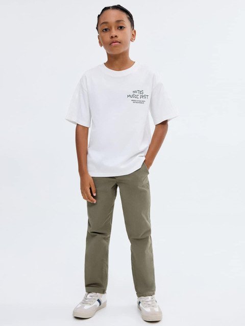 Mango Kids Boys Relaxed Fit Trousers