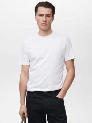 MANGO MAN Pure Cotton Slim Fit T-shirt