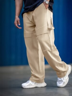 Maniac Men Cotton Baggy-Fit Mid-Rise Track Pants