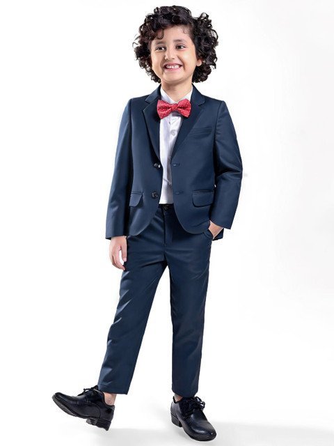 Mark & Mia Boys Single Breasted Notched Lapel Collar 3-Piece Suit