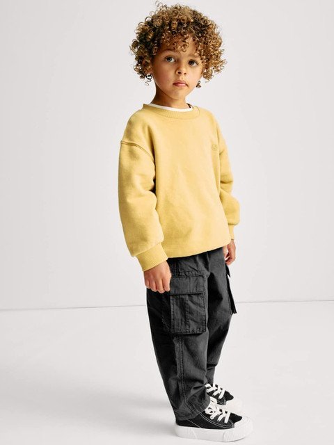 Marks & Spencer Boys Pure Cotton High-Rise Cargo Trousers