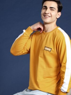 Mast & Harbour Men Striped Sweatshirt