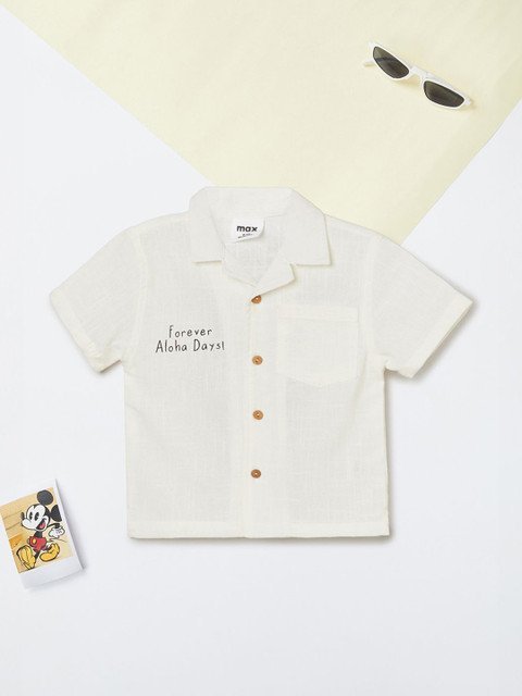 max Boy Printed Casual Shirt