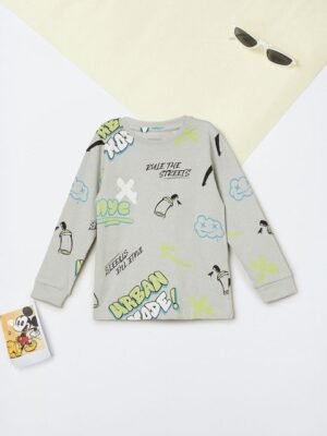 max Boys Conversational Printed Cotton T-shirt