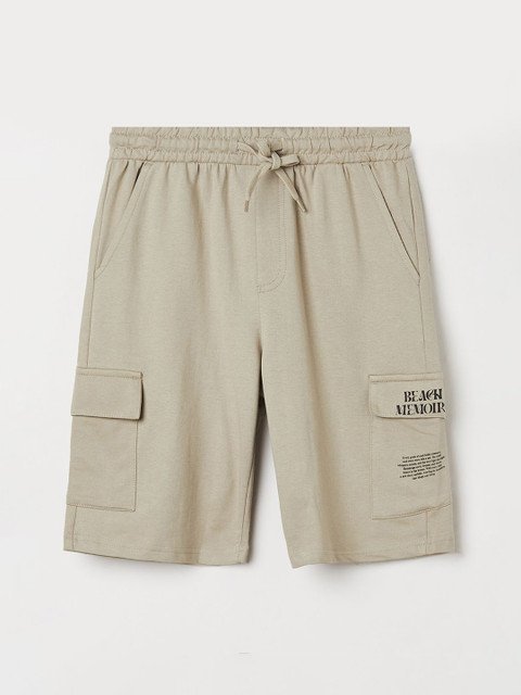 max Boys Cotton Regular Fit Cargo Shorts