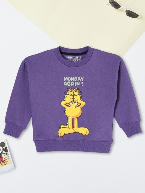 max Boys Printed Pullover Sweatshirt