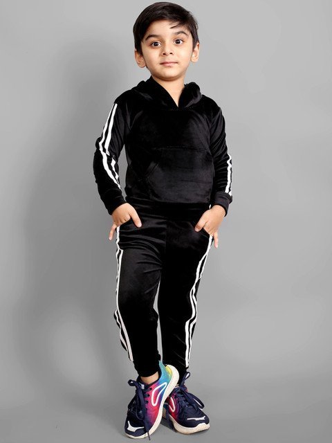 MAYNEISHA Kids Striped Sweatshirt With Jogger Tracksuit