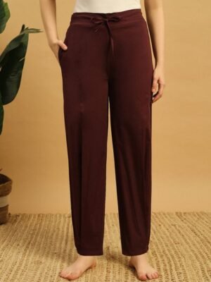 MBeautiful Women Cotton Mid Rise Lounge Pant