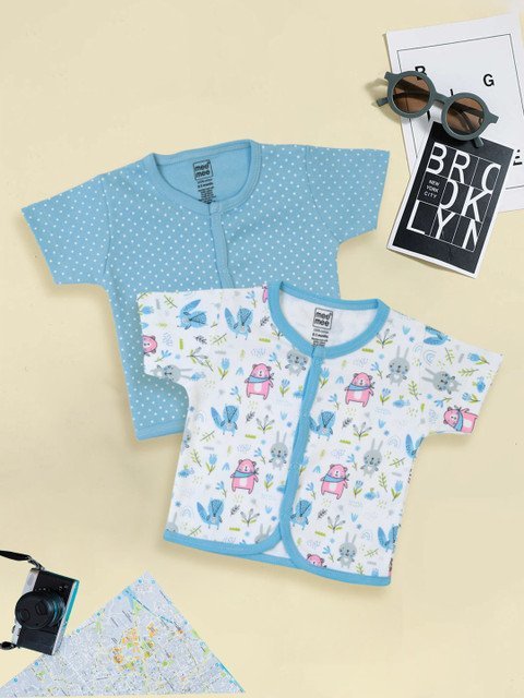 MeeMee Pack Of 2 Kids Printed Innerwear Vests