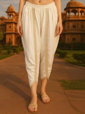 Miaz Lifestyle Women Embroidered Loose Fit Salwar