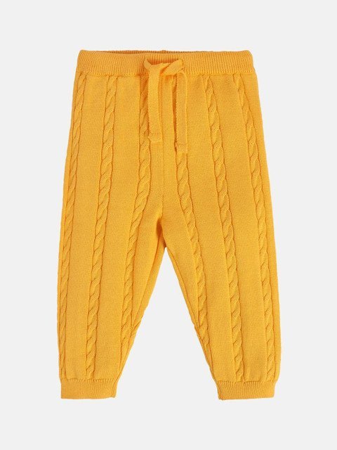 MINI KLUB Boys Cotton Cable Knit Joggers