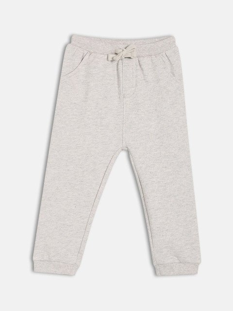 MINI KLUB Boys Cotton Solid Joggers Trousers