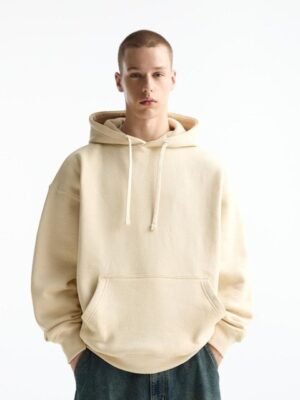 MISCHIEF MONKEY Men Solid Hooded Pullover Sweatshirt