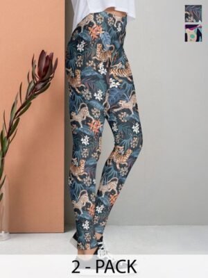 Moda Rapido Women Pack Of 2 Printed Jeggings