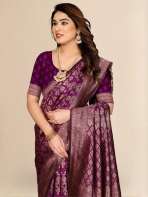 Moda Rapido Woven Design Zari Saree