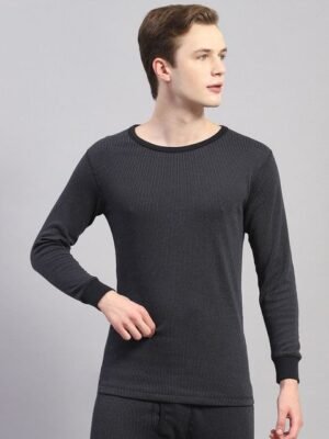 Monte Carlo Men Ribbed Cotton Thermal Top