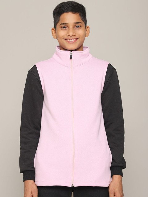 MOONAAH Boys Running Open Front Jacket