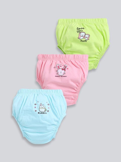 MooNKids Pack Of 3 Printed Cotton Briefs
