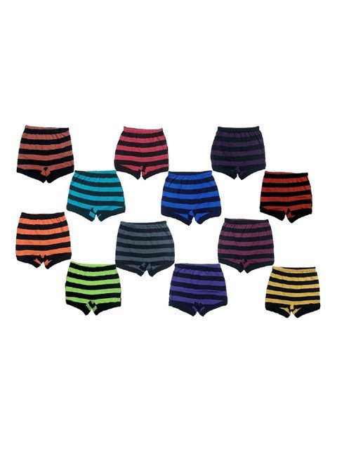 MRB Infants Pack Of 12 Striped Boy Shorts Briefs 331MRBSTRIPESDRAWER