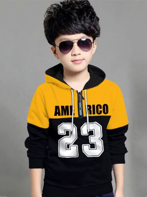 MYEONN Boys Printed Hooded Sweatshirt