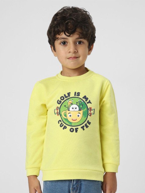 Nauti Nati Boys Graphic Printed Pullover Sweatshirt