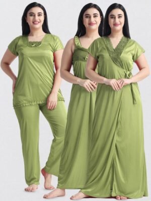 NIGHT KEYS Pack of 4 Maxi Nightdress