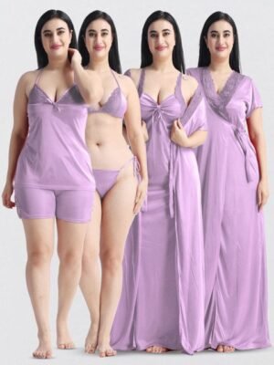 NIGHT KEYS Women Maxi Nightdress