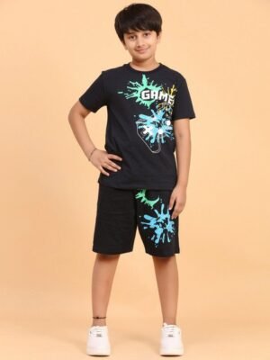 Ninos Dreams Boys Printed Shirt with Shorts