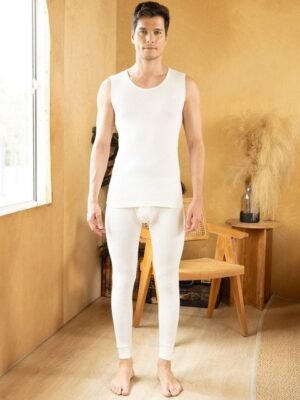 ONN Ribbed Cotton Men Thermal Set